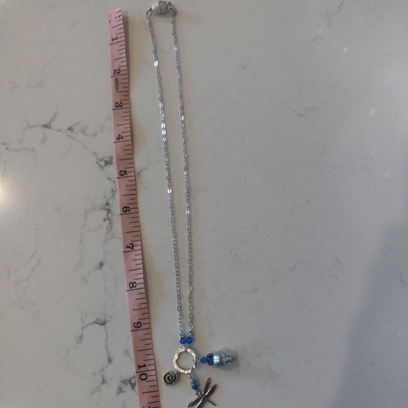 Silver charm necklace. - Picture 3 of 3